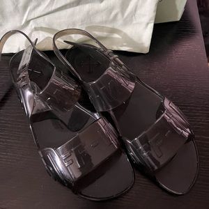 Off-White C/O Virgil Abloh Black Zip
Tie Jelly Sandals